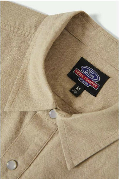 Brixton Mens Woven Ford Western