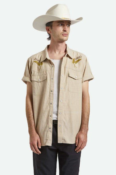 Brixton Mens Woven Ford Western