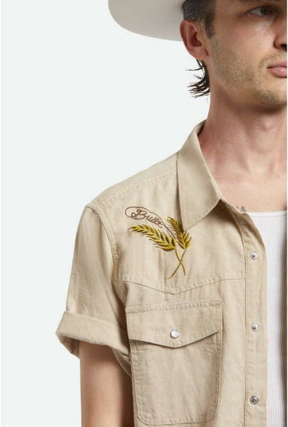 Brixton Mens Woven Ford Western