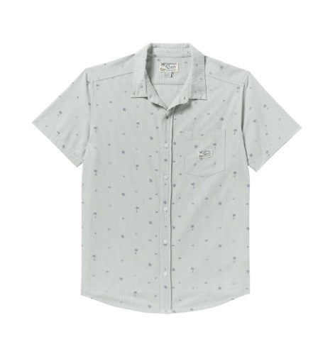 RVCA Mens Woven Exotica Seersucker