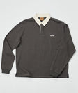 Rhythm Mens Shirt Koa Vintage Rugby Long Sleeve Polo
