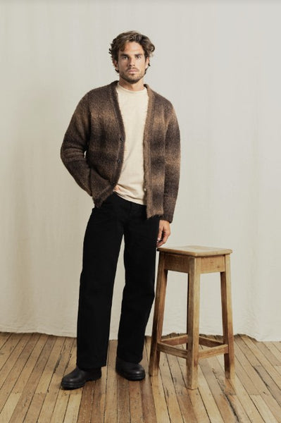 Rhythm Mens Sweater Essential Gradient Cardigan