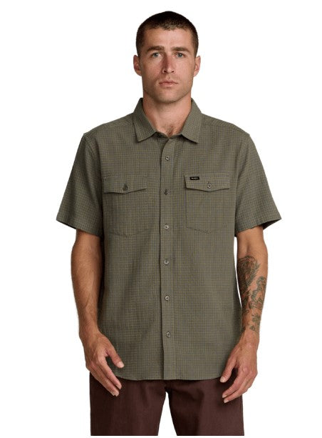 RVCA Mens Woven Costa Plaid
