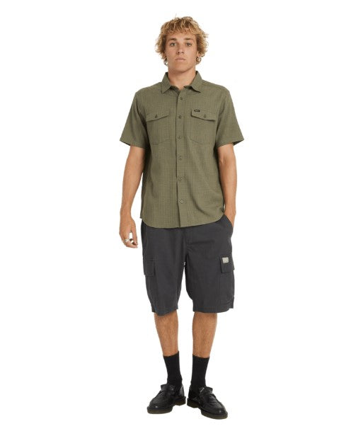 RVCA Mens Woven Costa Plaid