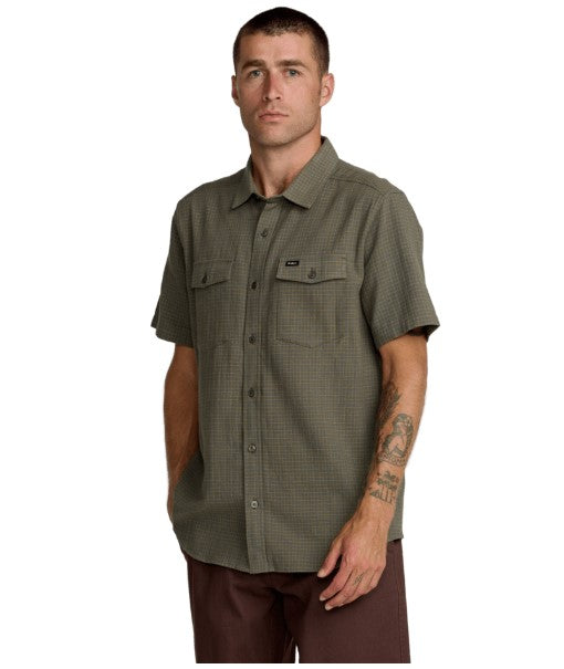 RVCA Mens Woven Costa Plaid