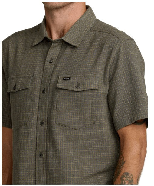 RVCA Mens Woven Costa Plaid