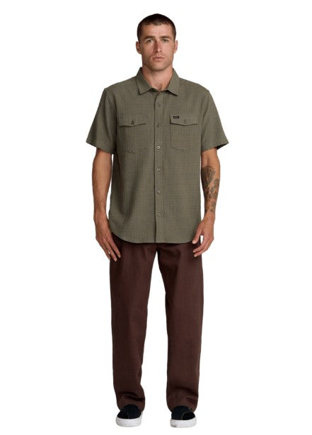 RVCA Mens Woven Costa Plaid