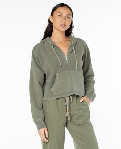 Roxy Womens Sweatshirt Drakes Cove Half Zip