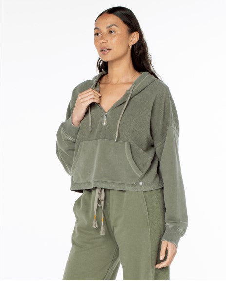 Roxy Womens Sweatshirt Drakes Cove Half Zip