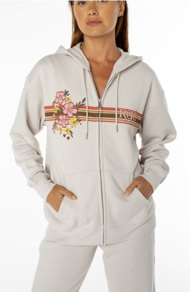 Roxy Womens Sweatshirt Tidal Front Zip