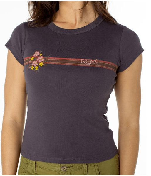 Roxy Womens Shirt Heritage Stripe 90S Babytee