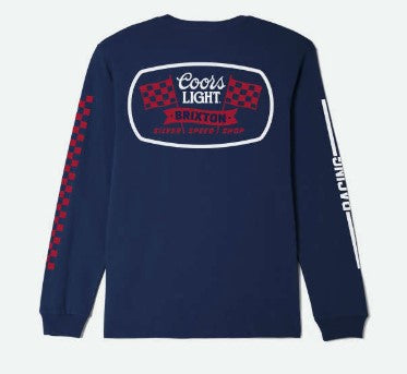 Brixton Mens Shirt Coors Light Pit Stop Long Sleeve