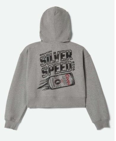 Brixton Womens Sweatshirt Coors Light Silver Speed Hood
