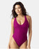 Roxy Womens Swimsuit Crochet Plunge One Piece