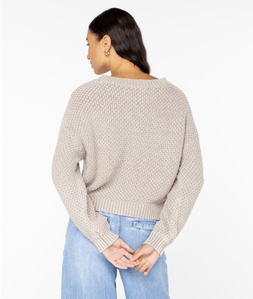 Roxy Womens Sweater Around The Way Basket Stitch
