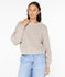 Roxy Womens Sweater Around The Way Basket Stitch