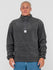 Rusty Mens Sweatshirt Core Division Polar Fleece Quarter Zip
