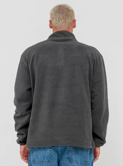 Rusty Mens Sweatshirt Core Division Polar Fleece Quarter Zip