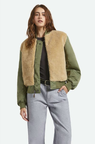Brixton Womens Jacket Sherpa Surplus Bomber