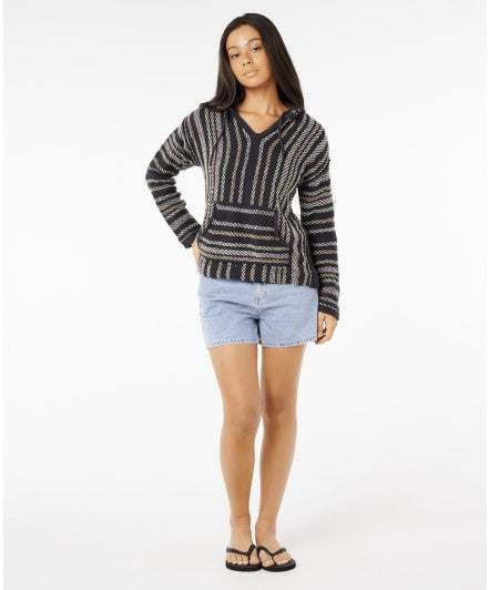 Rip Curl Womens Sweater Revival Knit Poncho