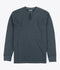 Jetty Mens Shirt Seabed Waffle Henley Long Sleeve