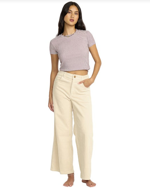 Billabong Womens Pants Free Fall High-Waist Cord