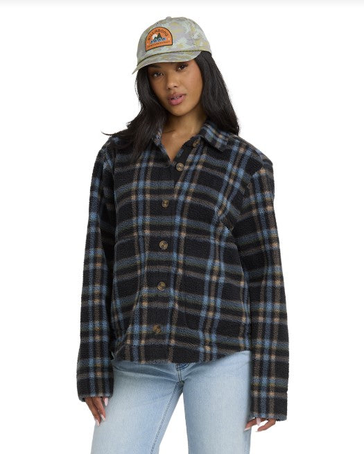 Billabong Womens Jacket Breezy Fleece Shacket