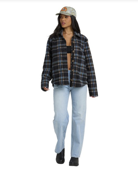 Billabong Womens Jacket Breezy Fleece Shacket
