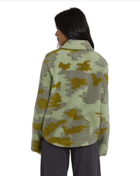 Billabong Womens Jacket Breezy Fleece Shacket