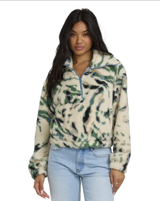 Billabong Womens Sweatshirt Barra Half Zip