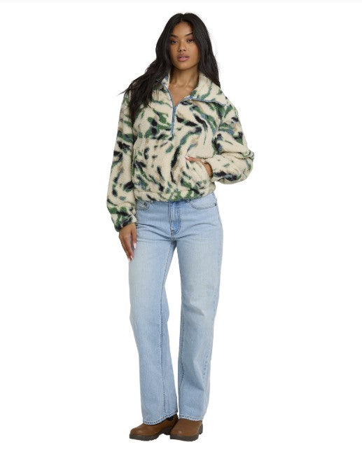 Billabong Womens Sweatshirt Barra Half Zip