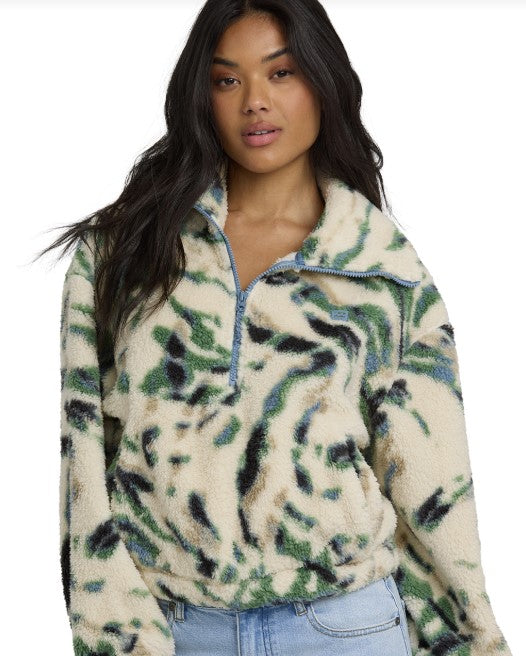 Billabong Womens Sweatshirt Barra Half Zip