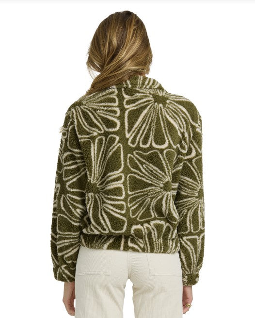 Billabong Womens Sweatshirt First Light Sherpa Zip