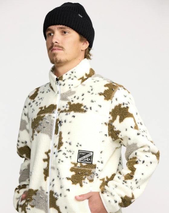 Volcom Mens Snow Layers Nelson Sherpa Full Zip