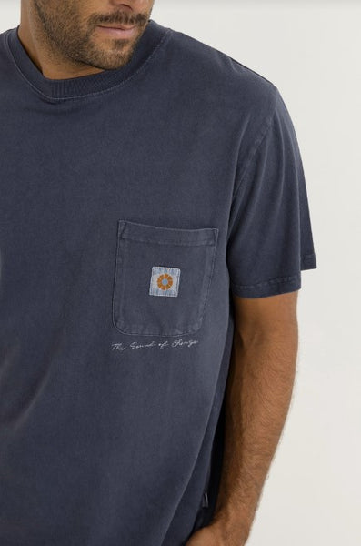 Rhythm Mens Shirt Vintage Pocket