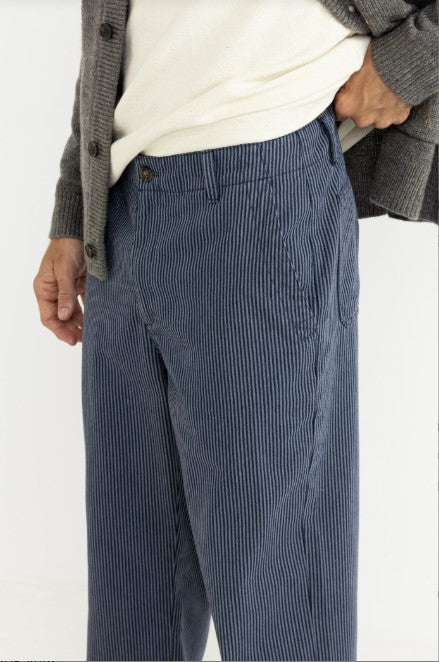 Rhythm Mens Pants Hickory Stripe Work Pant