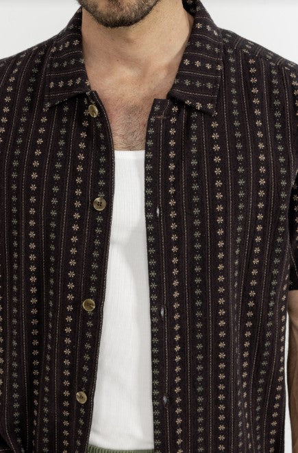 Rhythm Mens Woven Dakota Stripe