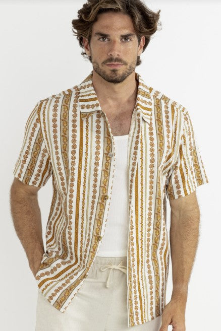 Rhythm Mens Woven Paisley Stripe