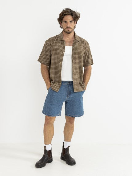 Rhythm Mens Woven Colby Check