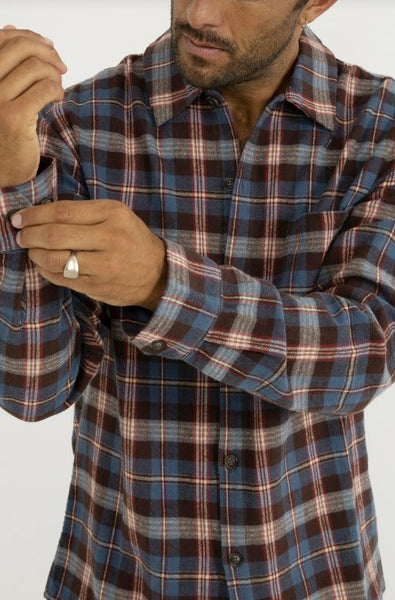 Rhythm Mens Shirt Kern Flannel