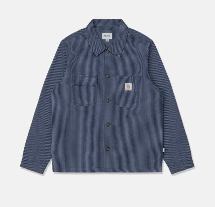 Rhythm Mens Shirt Hickory Stripe Work Shirt
