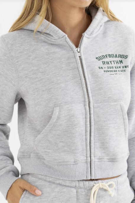 Rhythm Womens Sweatshirt Surf Zip Through Fleece