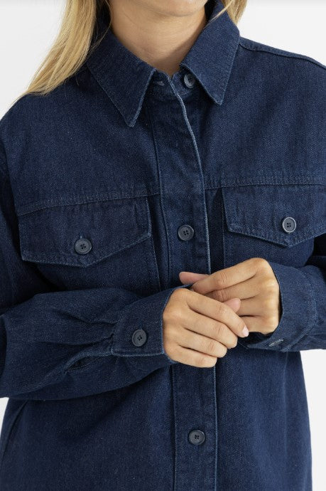 Rhythm Womens Jacket Kendrick Denim – Hansen Surfboards