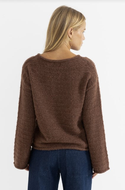 Rhythm Womens Sweater Baklava Knit