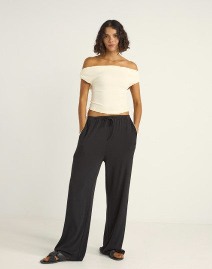 Rhythm Womens Shirt Juno Off Shoulder Top