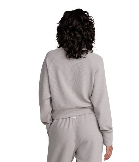 RVCA Womens Shirt Sofie Waffle Mock Neck