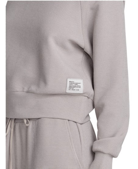 RVCA Womens Shirt Sofie Waffle Mock Neck