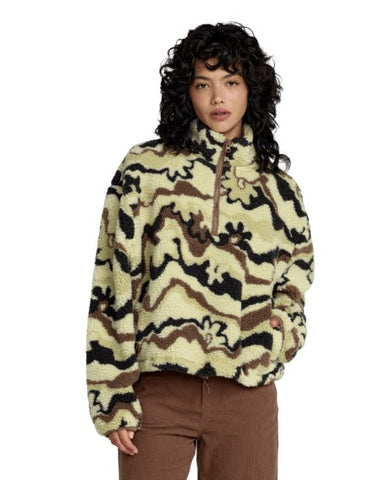RVCA Womens Jacket Ezra Polar Pullover