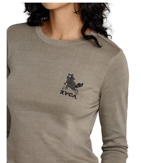 RVCA Womens Shirt Fortune Long Sleeve