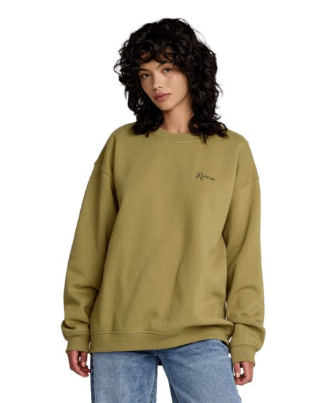 RVCA Womens Sweatshirt Baggie BF Crew